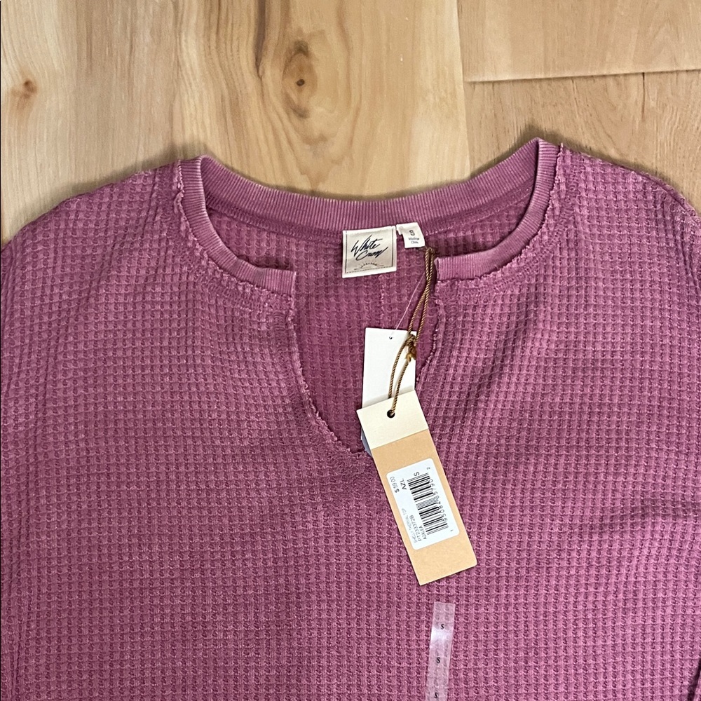 White Crow Women's Long Sleeve Purple Tee - Picture 3 of 4